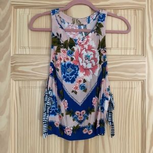 Free People Printed Tank Size Small
